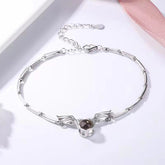 Celestial Angel Wings Projection Bracelet – Elegant Memory Jewelry Bracelets